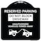 Signmission Do Not Block Driveway Unauthorized Vehicles Towed Away Heavy-Gauge Alum, 18" x 18", BW-1818-24167 A-DES-BW-1818-24167 - alternate 1